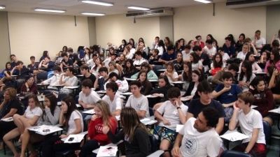 Alunos do Universitas na II Mostra Albatroz de V&iacute;deo Sociambiental