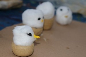 modelo-de-albatrozes-no-ninho-confeccionados-em-oficina modelo-de-albatrozes-no-ninho-confeccionados-em-oficina